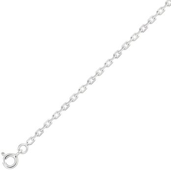 Chaine forçat or blanc