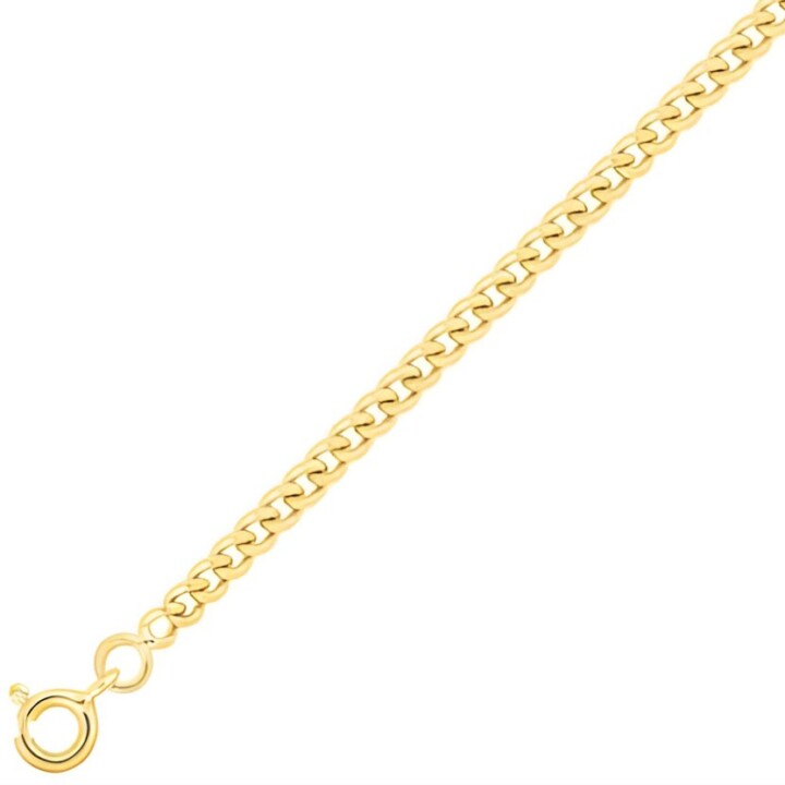 Chaine de baptême gourmette or 18 carats