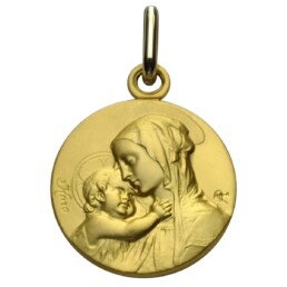 medaille de bapteme vierge enfant