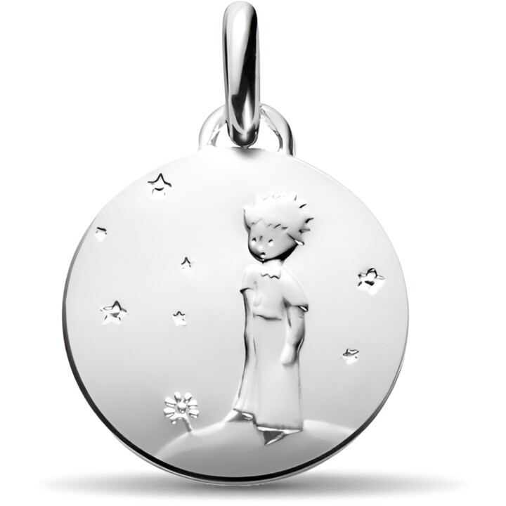 médaille de baptème petit prince argent