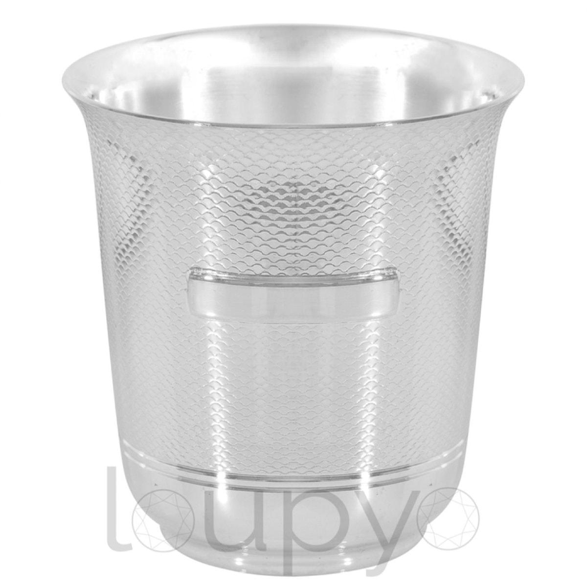 Timbale Evasée Godrao Loupyo en métal argenté