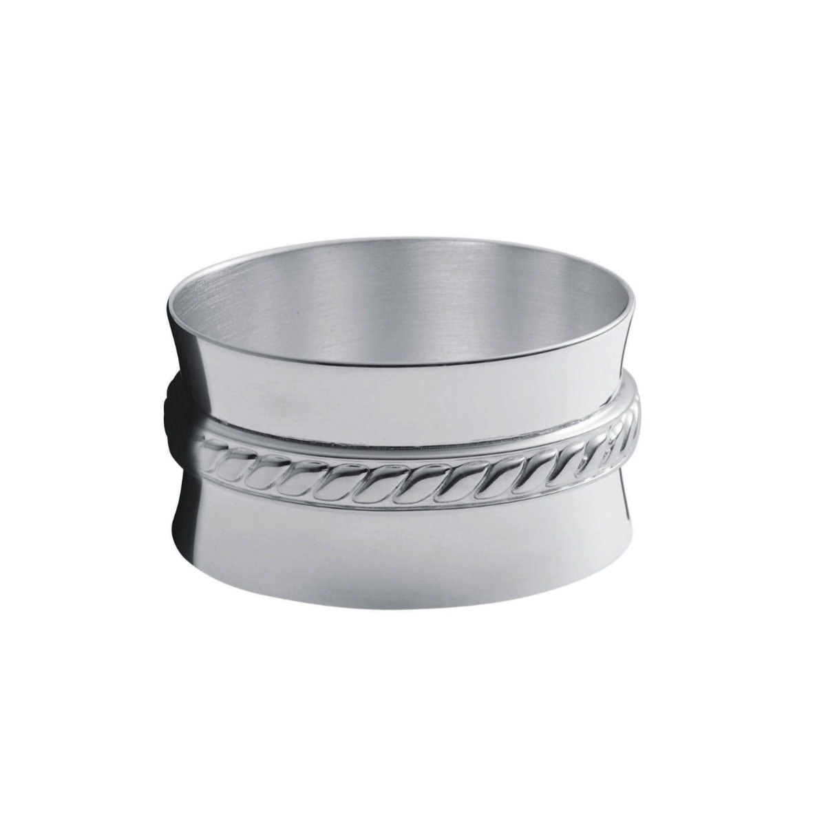 Rond de serviette Ercuis Marine metal argent&eacute;