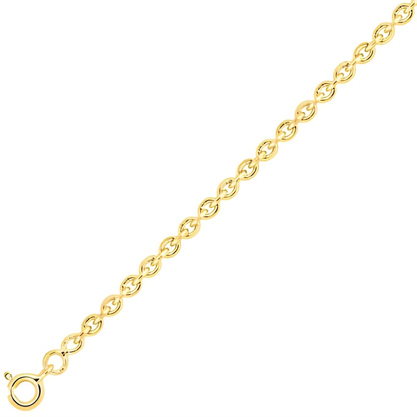 Chaine forçat ronde or jaune